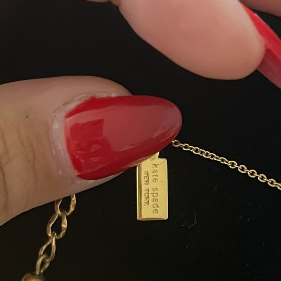 Kate Spade New York Gold and Black Pendant Necklace - Picture 8 of 9